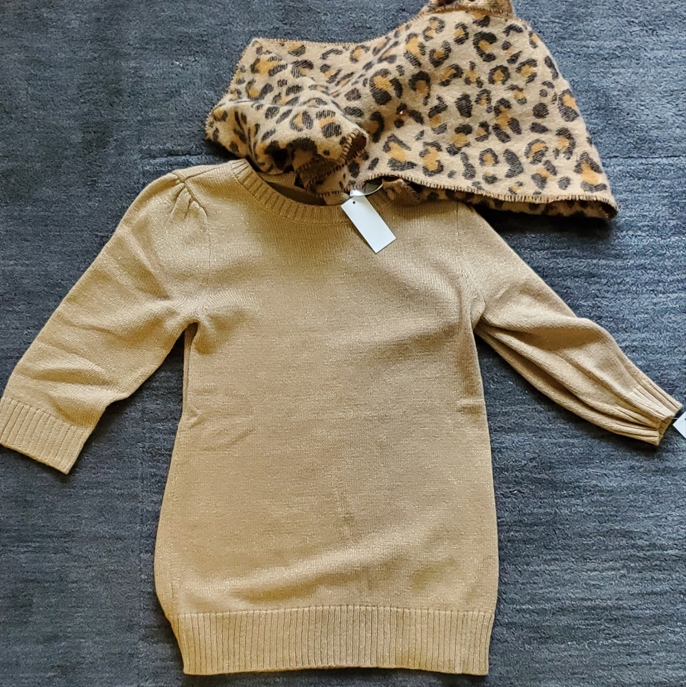 Girl's Tan Sweater